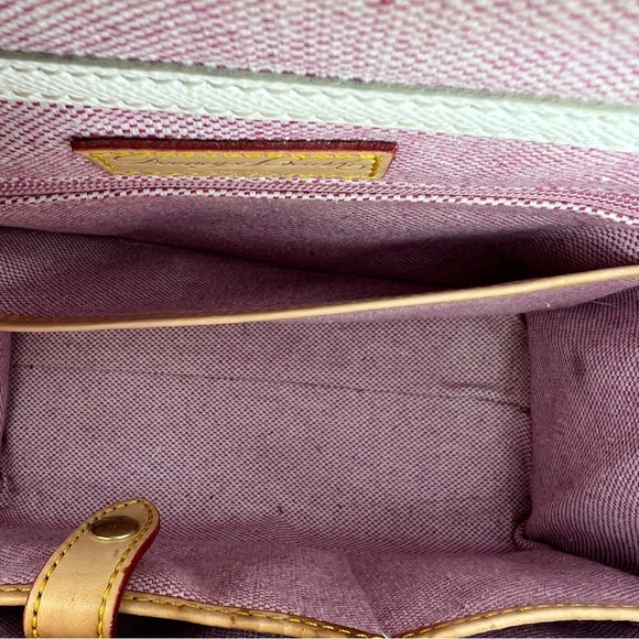 Dooney & Bourke White and Tan Satchel - Picture 14 of 16